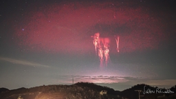 Red Sprites and Circular Elves Lightning over Italy