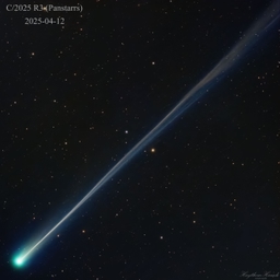 The Long Wispy Tail of Comet R3 (PanSTARRS)