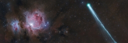 The Conjunction of Comet R3 PanSTARRS and the Orion Nebula