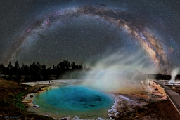 Milky Way over Yellowstone