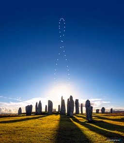 Analemma over the Callanish Stones