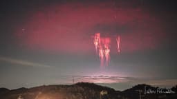 Red Sprites and Circular Elves Lightning over Italy