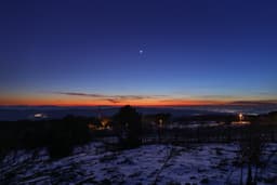 Twilight with Moon and Planets