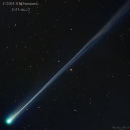 The Long Wispy Tail of Comet R3 (PanSTARRS)