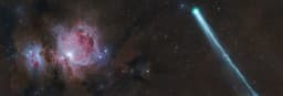 The Conjunction of Comet R3 PanSTARRS and the Orion Nebula
